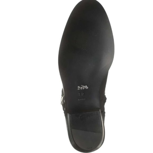 NWT COACH Biker Allen Chain Leather Booties - Picture 7 of 8